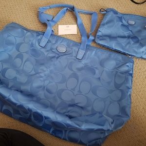 Coach weekender bag set